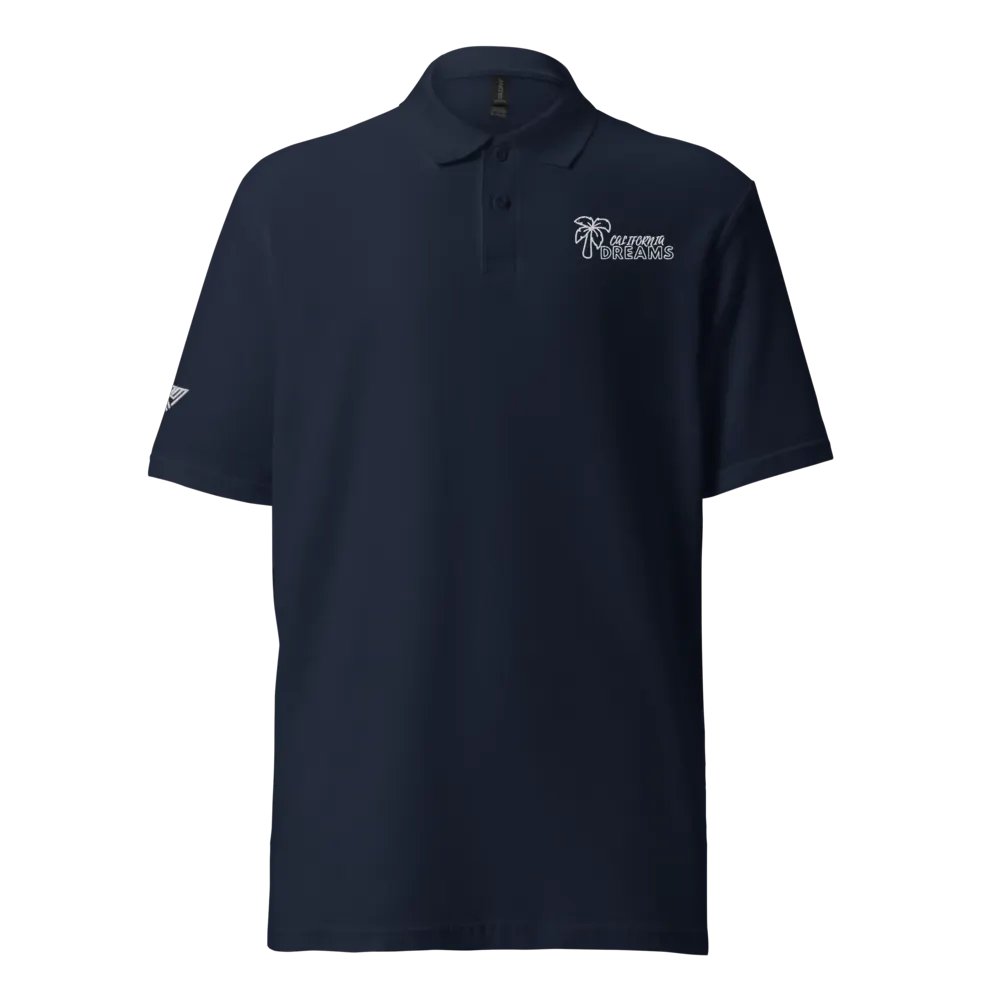 California Dreams Palm Tree Men Polo T-Shirt - Navy product image (4)