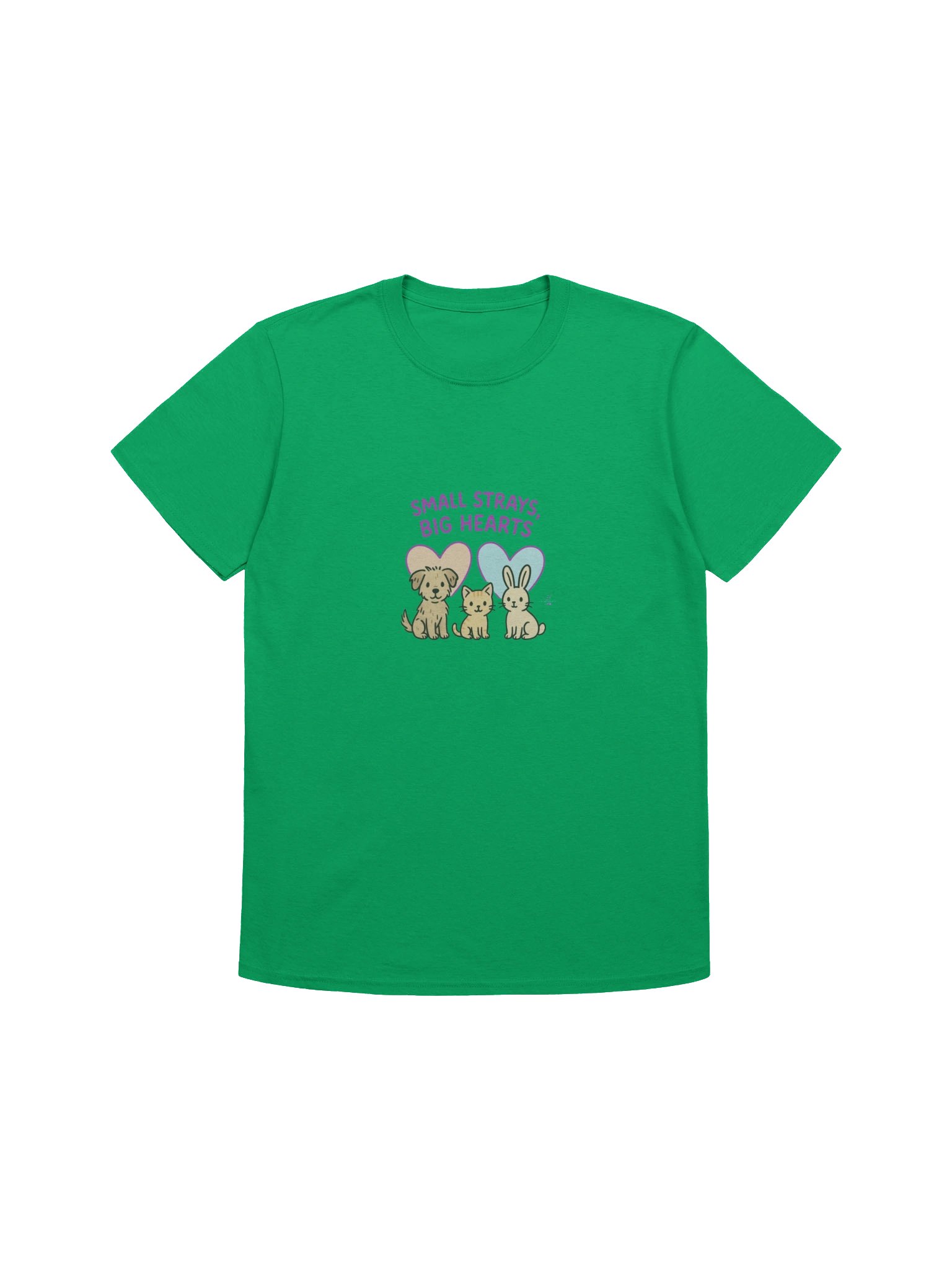 Small Strays, Big Hearts Cartoon T-Shirt product image (99)