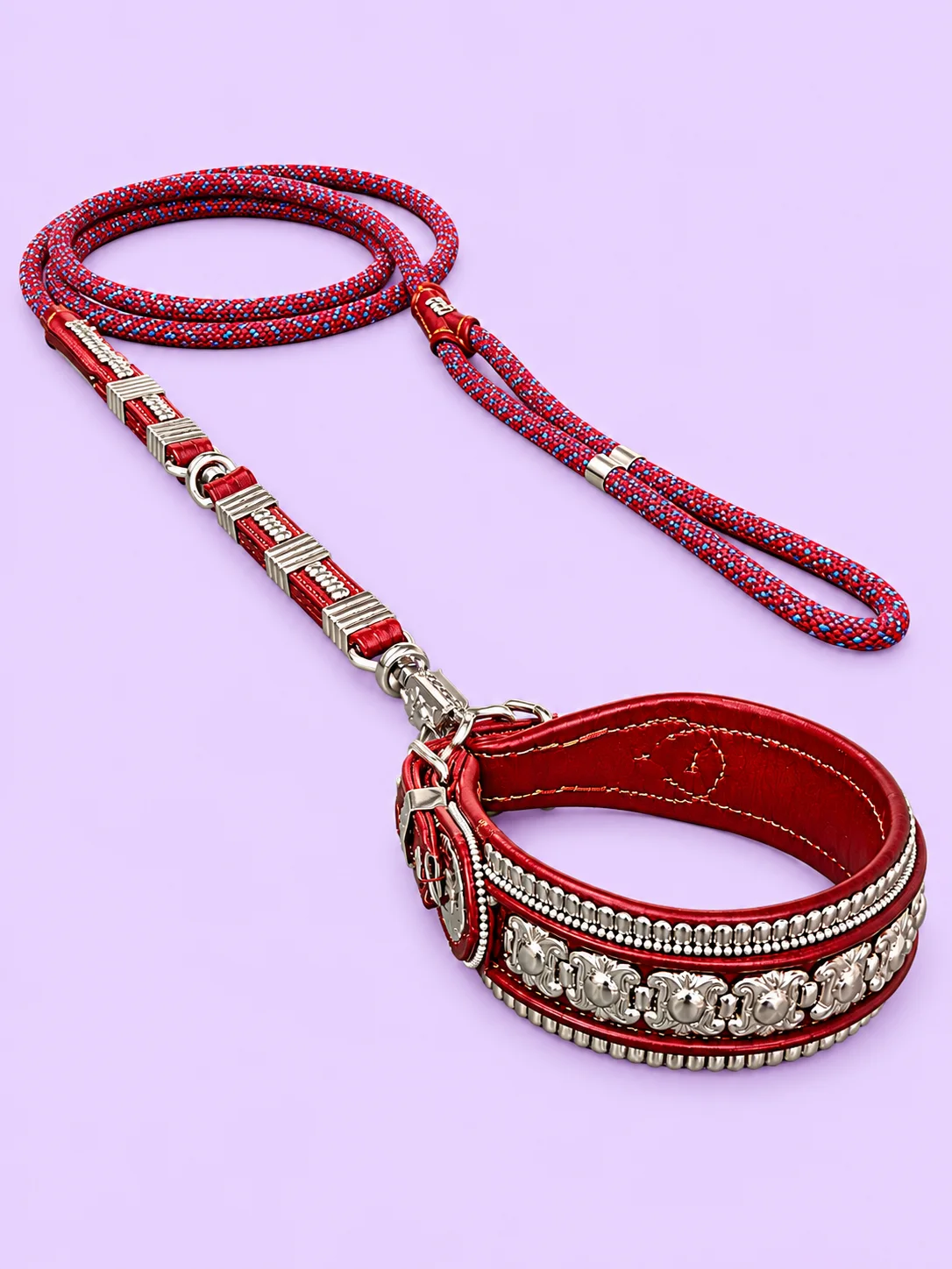 Premium Ethnic Indonesian Handcrafted Leather Dog Collar & Leash Sets product image (6)