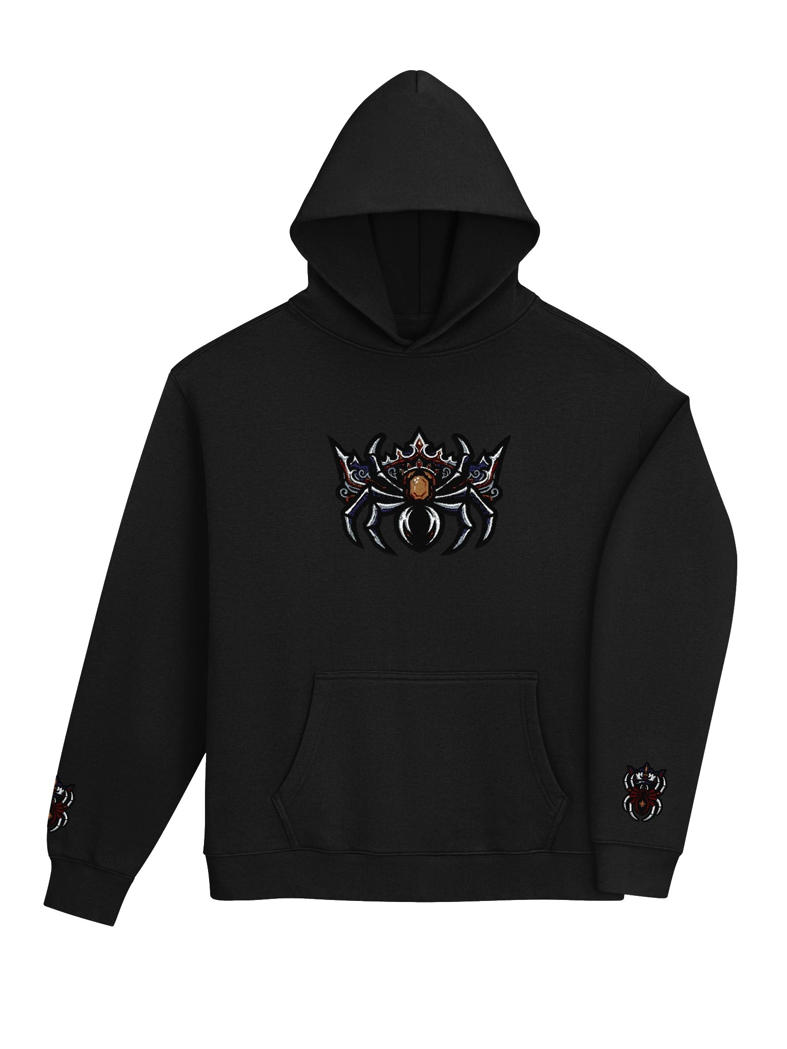 MINAY Originals | Spider Crown After Dark – Embroidered Heavyweight Hoodie product image (4)