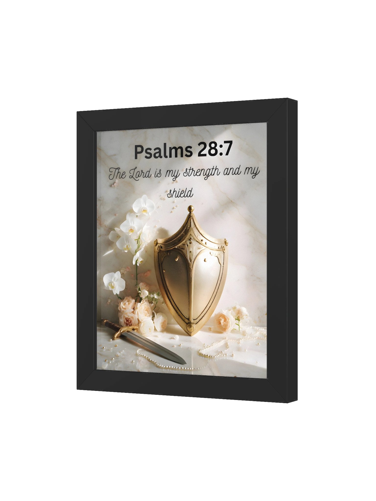 Psalms 28:7 – Strength & Protection Wall Art product image (3)