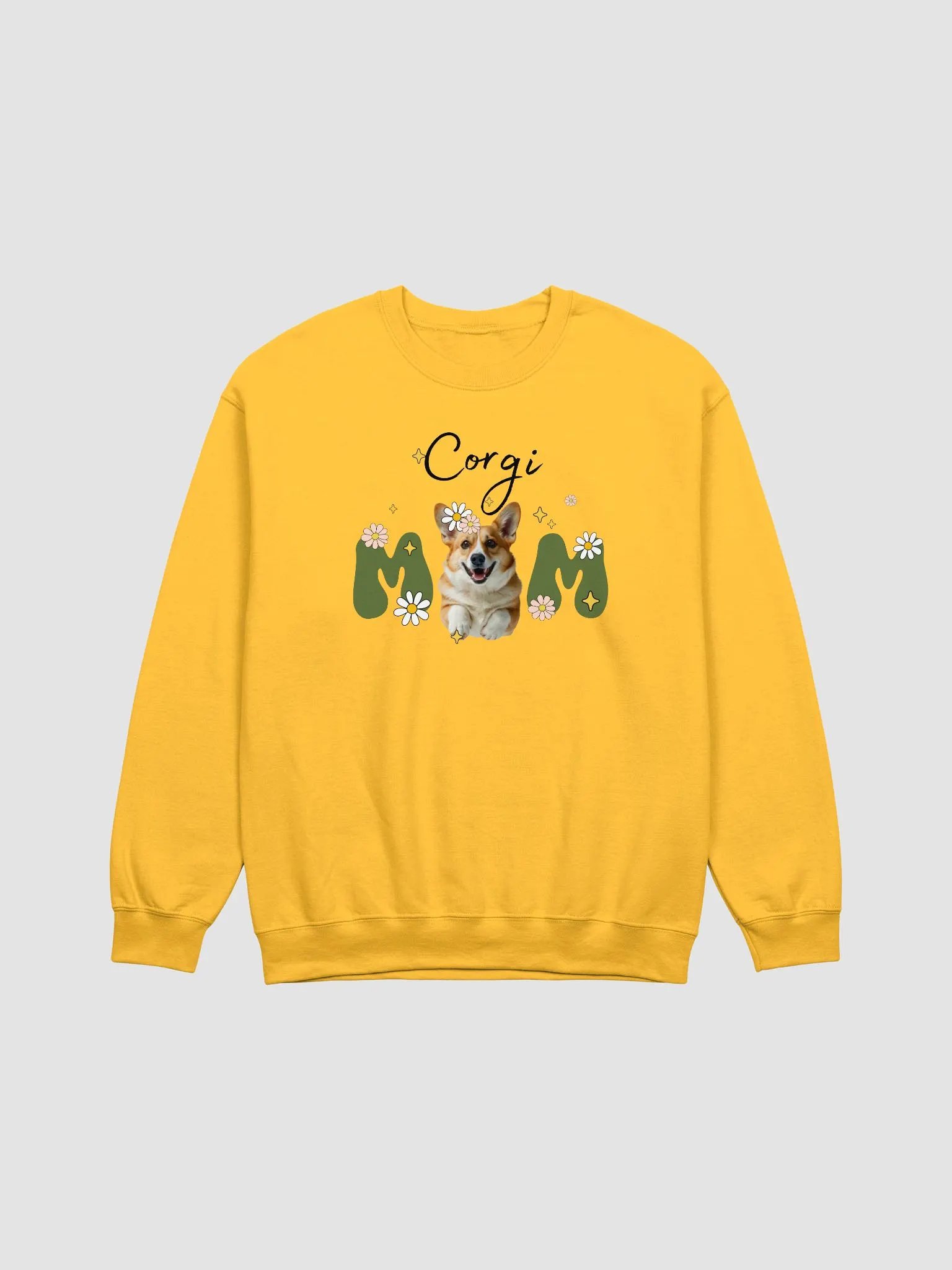 Corgi mom retro light sweatshirt product image (3)
