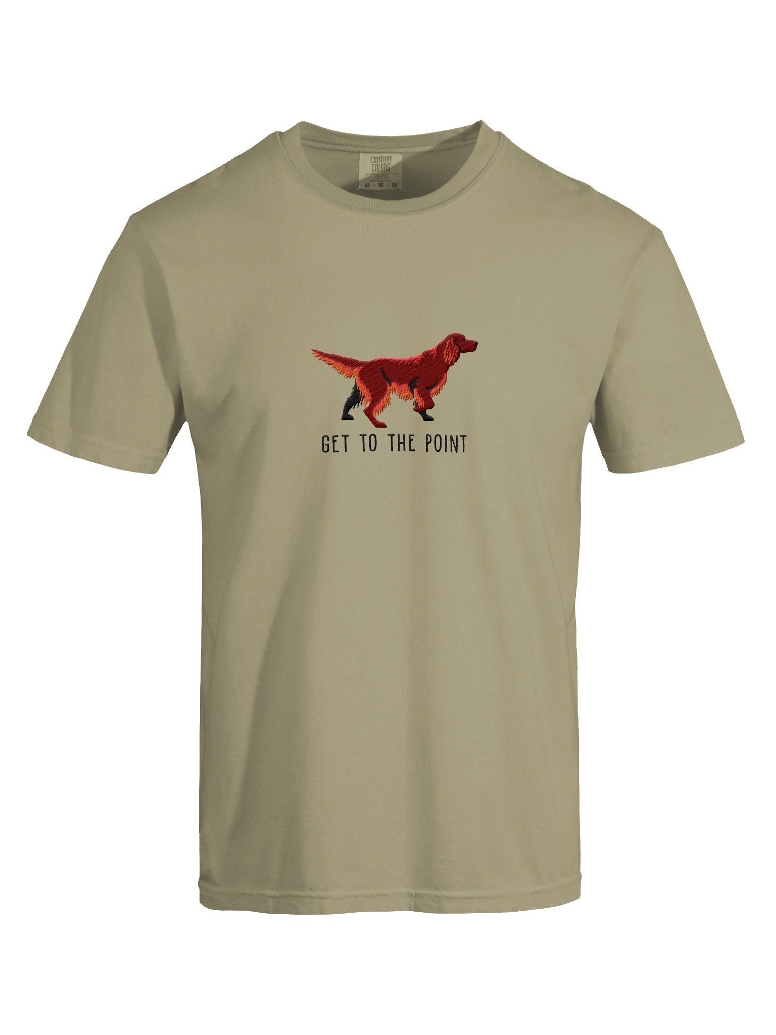 Get to the Point T-Shirt(Embroidered) of an Irish Setter product image (10)