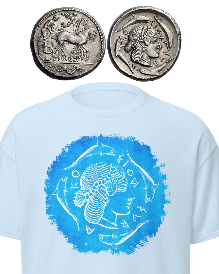 Arethusa Nymph Sicily Ancient Greek Art 4th Century BC, T-Shirt product image (8)