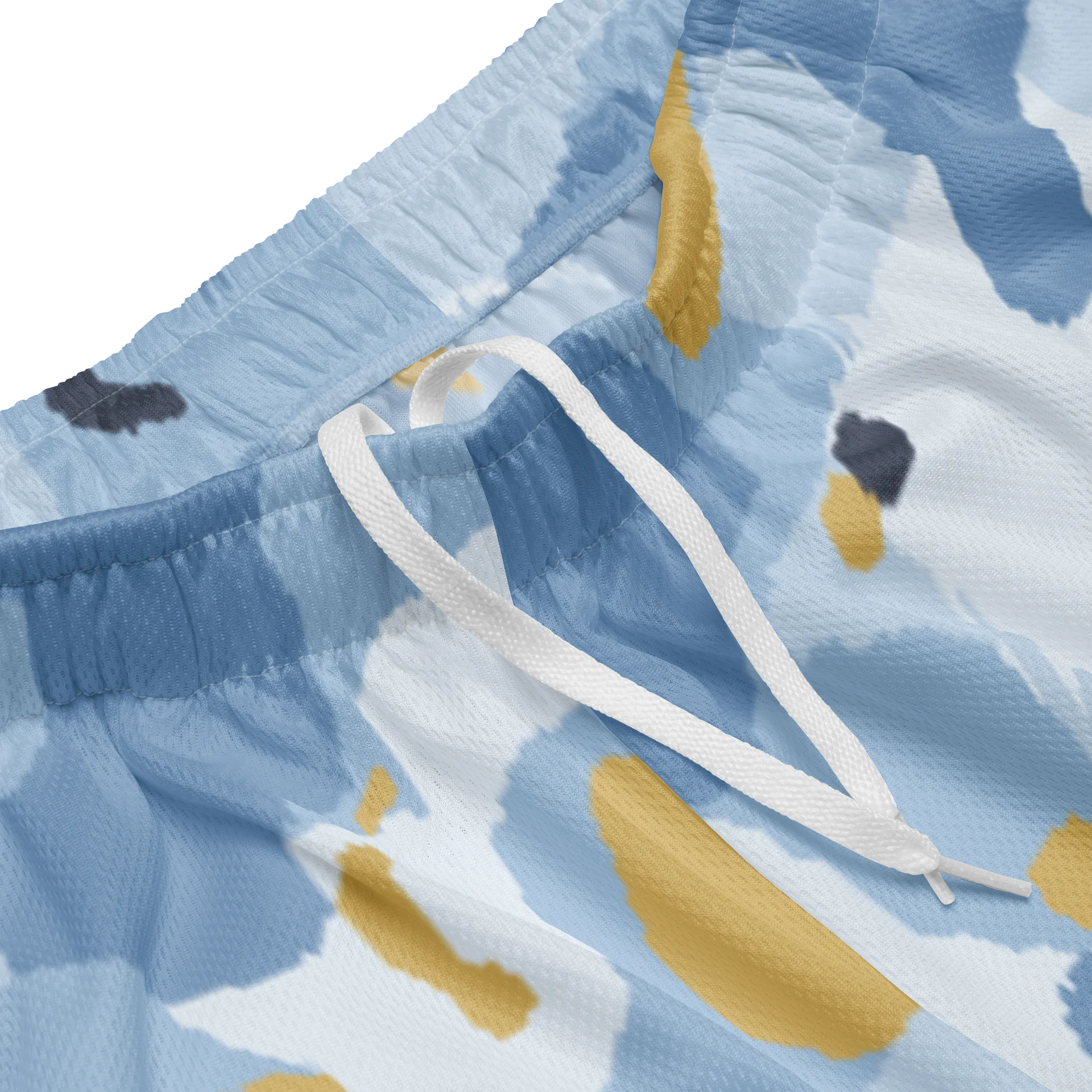 Blue & Gold Camo Running Shorts — Abolish Abortion product image (3)