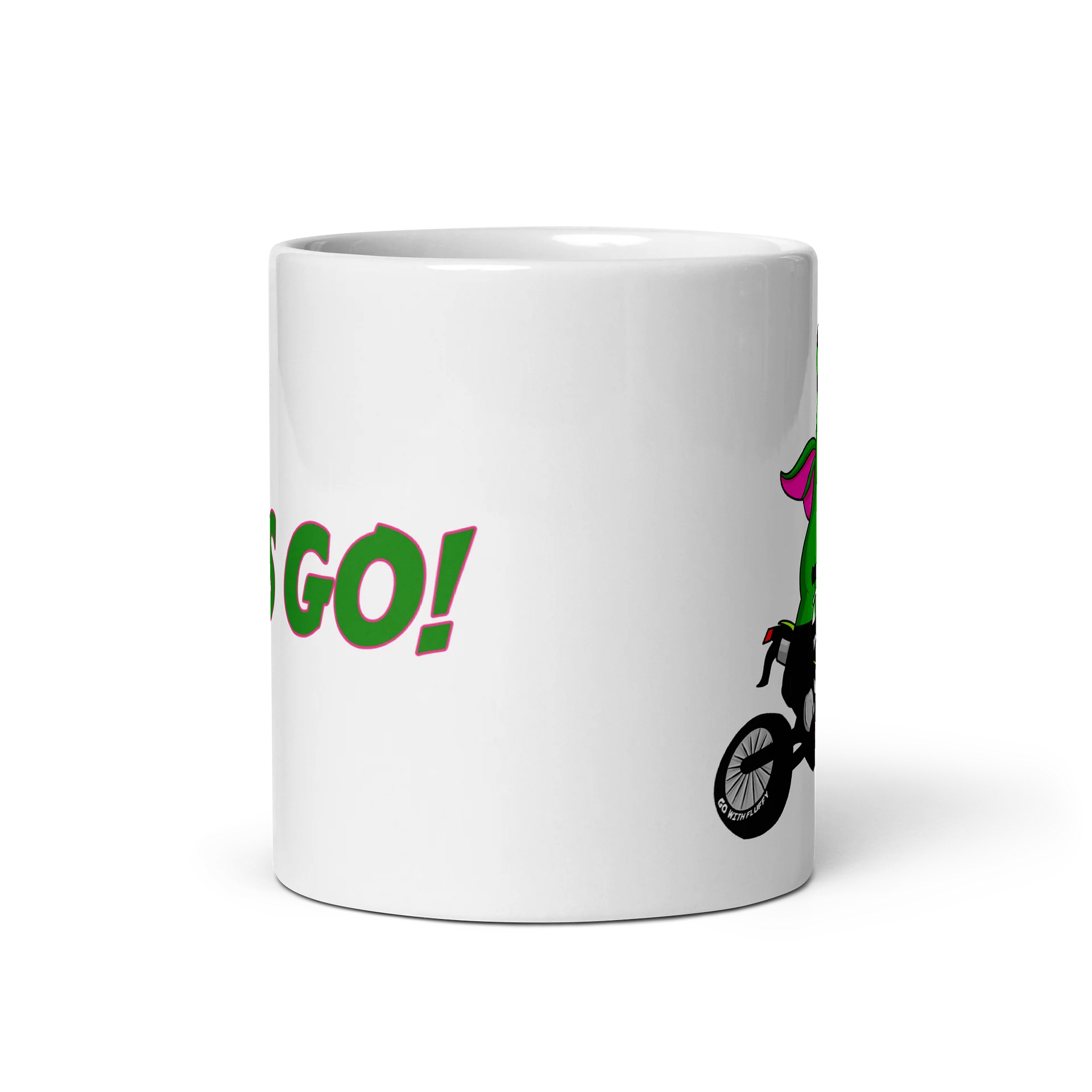 Fluffy "Let's Go!" Ceramic Mug product image (5)