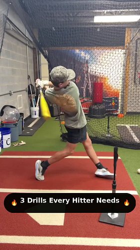 3 drills every hitter needs. ⚾🔥
Stride Pause, Knob to Knee, and Bat Path — three simple pieces that clean up the whole swing,...