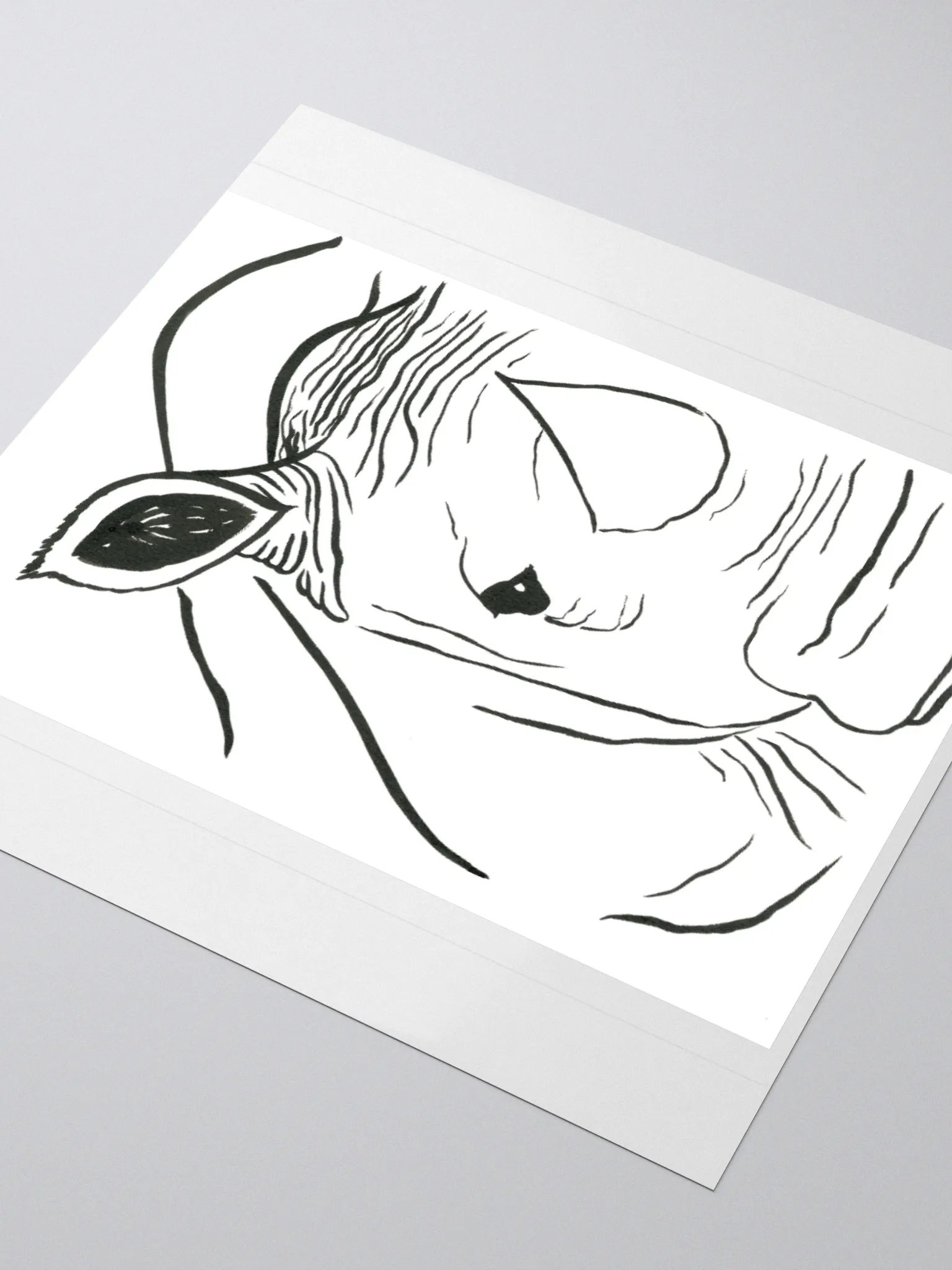 Face Of A Rhino Sticker product image (7)