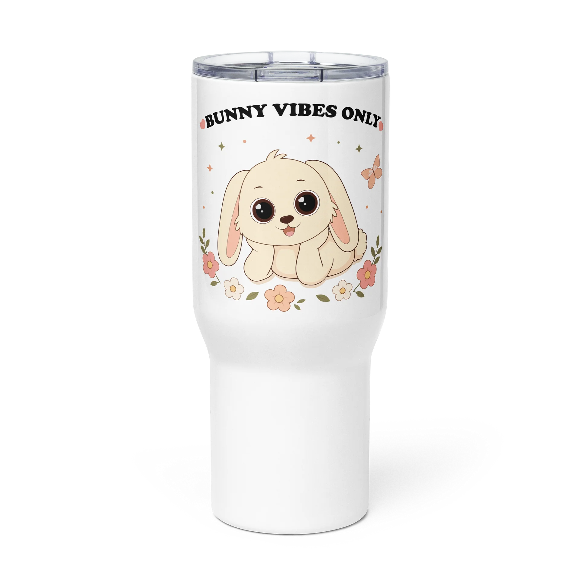 Bunny Vibes Only Travel Mug product image (1)