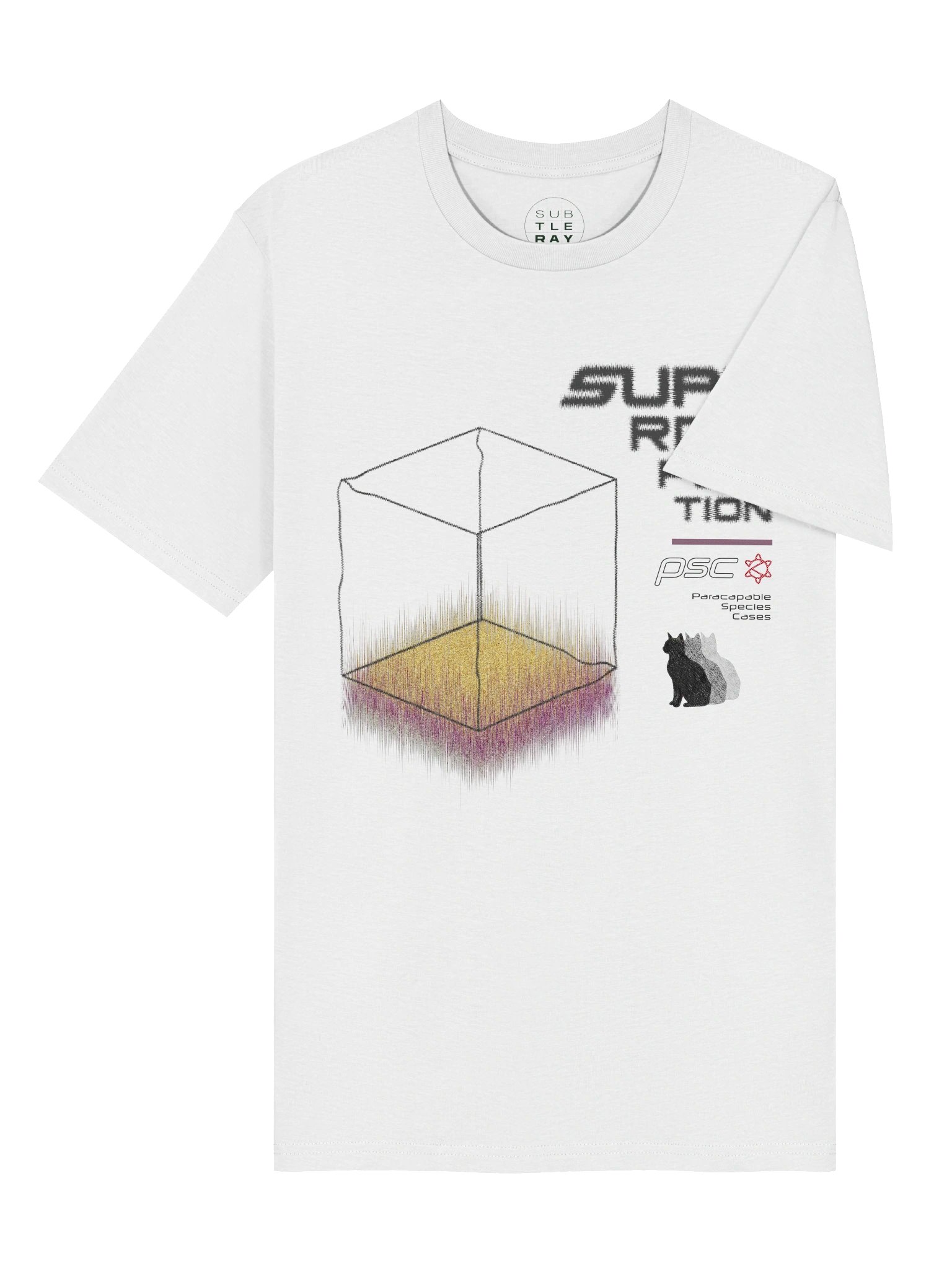 Superdisposition / Cat White Tee (Ships from EU/UK) product image (4)