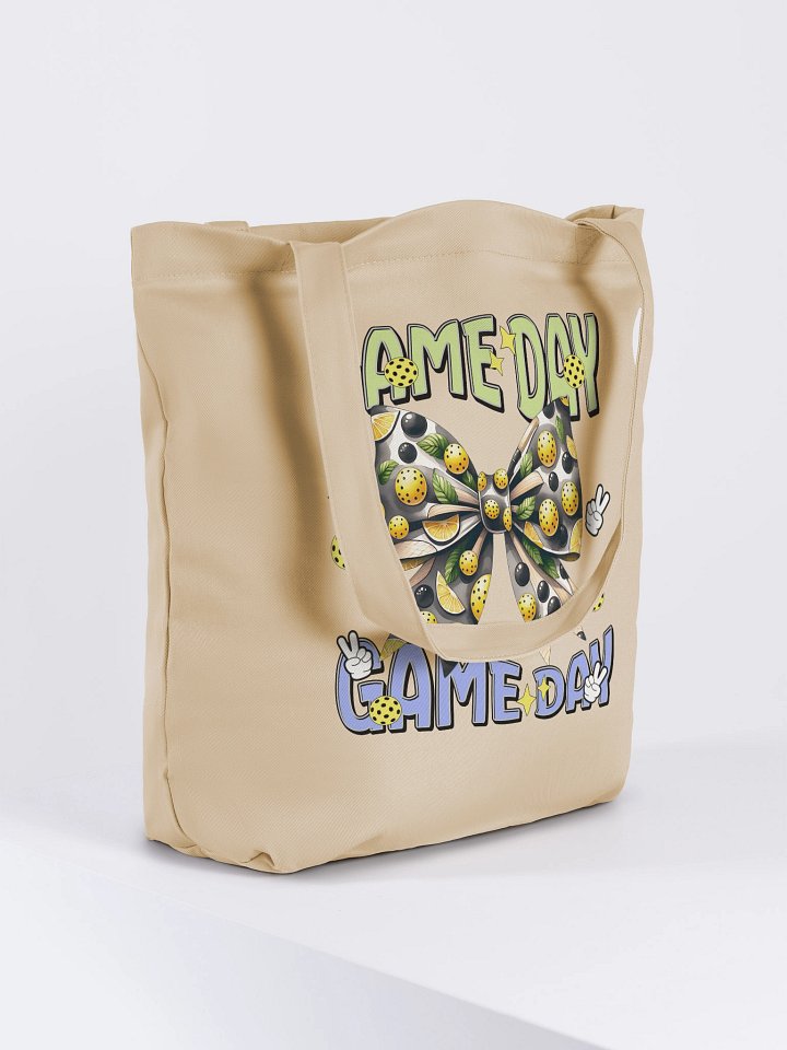 Game Day Bow Pickleball Celebration Eco Tote product image (4)