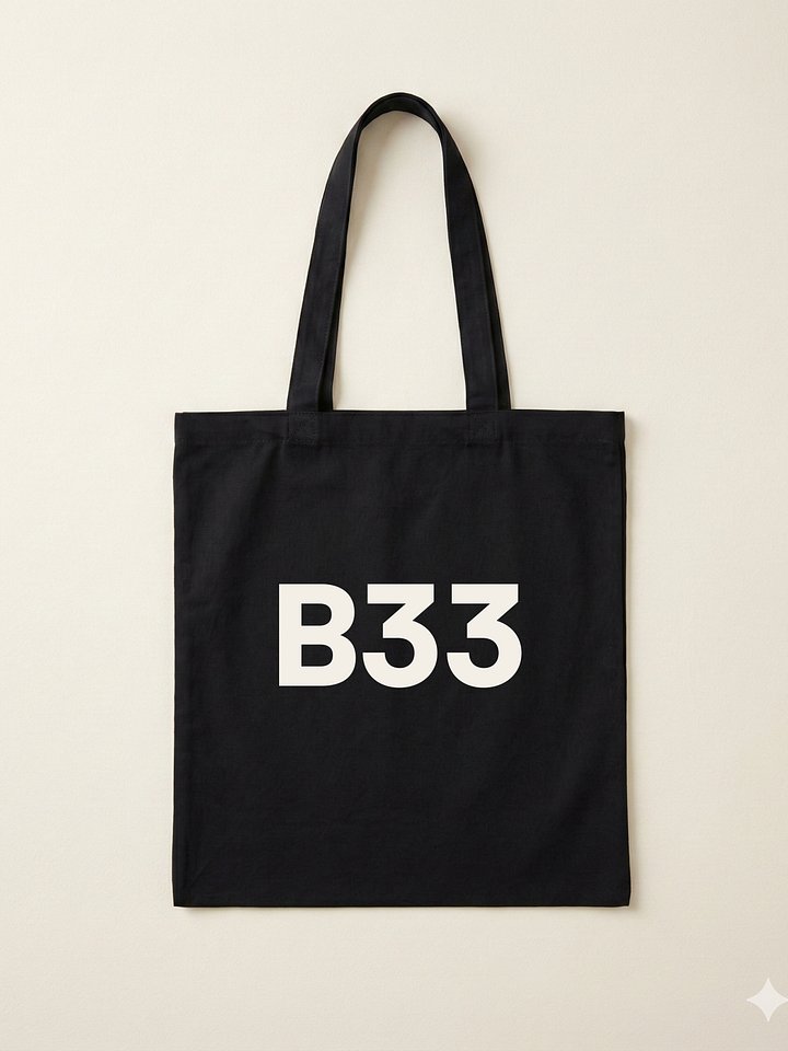 B33 Logo Tote Bag — Brand Essential product image (1)