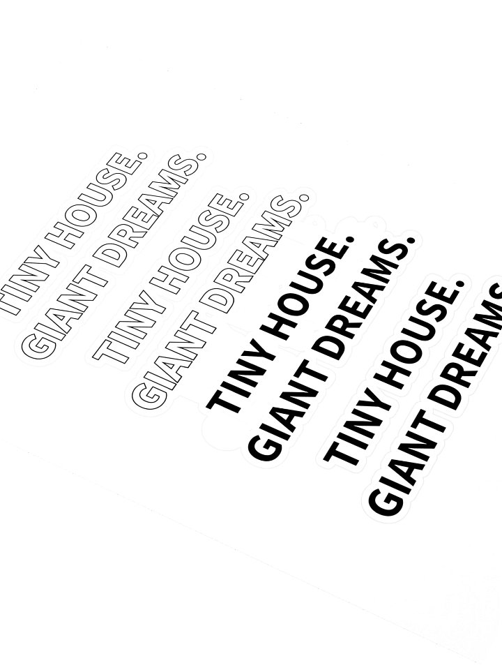 Financial Freedom Starts Small Sticker Pack - Tiny House Living product image (2)