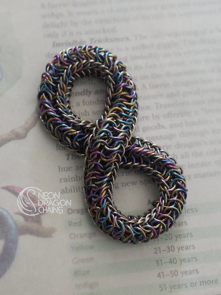 Mobius Fidget Toy / Rainbow Titanium product image (1)