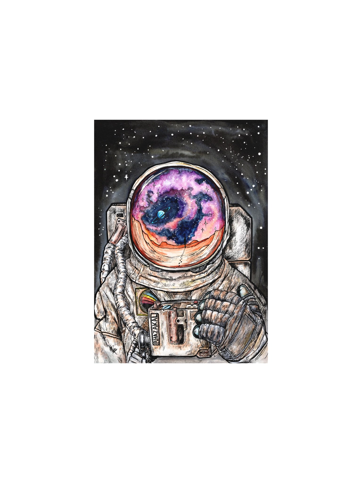 Beyond the Visor — Rhazakal Enhanced Matte Art Print product image (1)