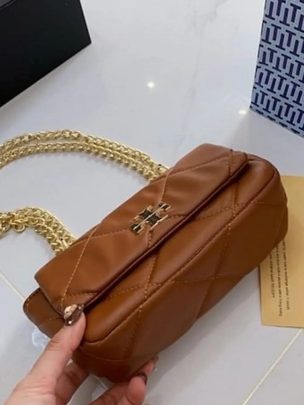 "Tory Burch"شنطة توري بورش هاي كوالتي درجة أولى - لون جملي فاخر product image (5)