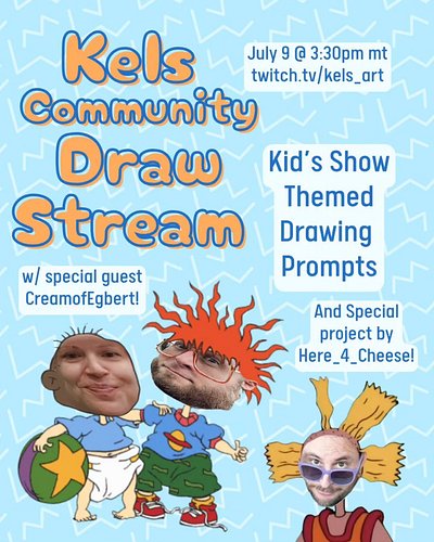You're invited to my first community draw along event!

To celebrate making 1000 followers on twitch I am hosting @creamofegb...