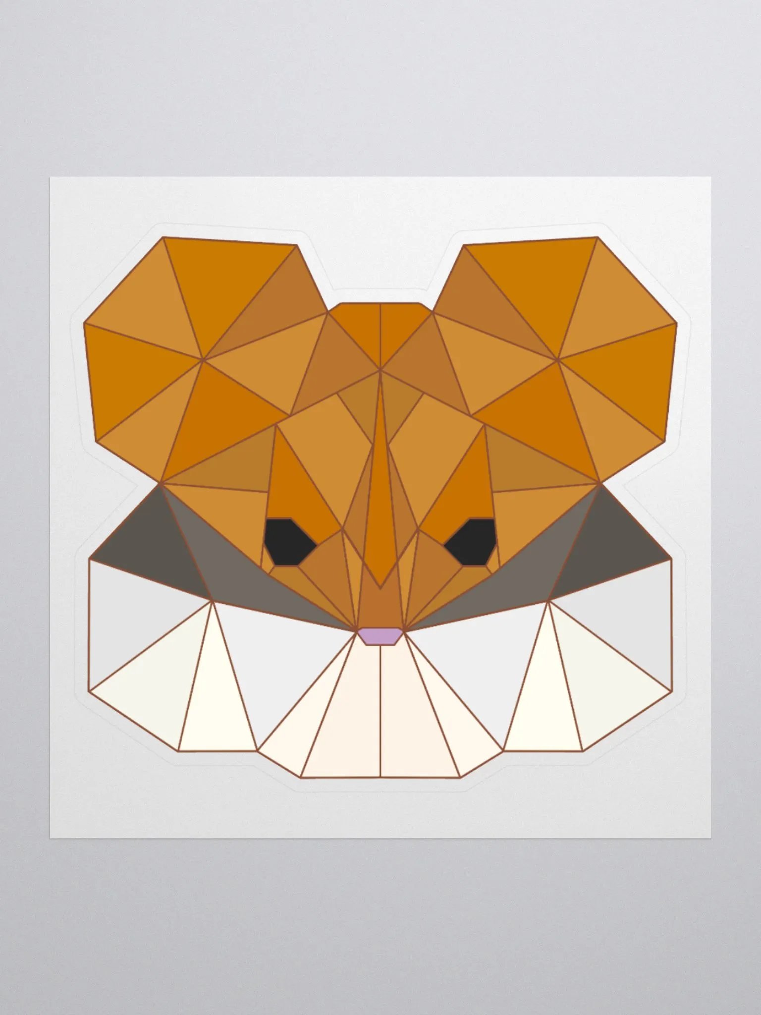 Geometric Hamster Sticker product image (1)