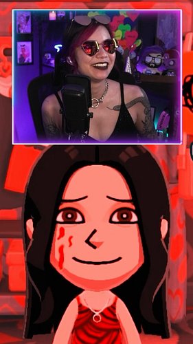 I made Obsession’s Freaky Nikki on my Tomodachi island. Her behaviour has been a little UNSETTLING 🫣 

#twitch #twitchstreame...