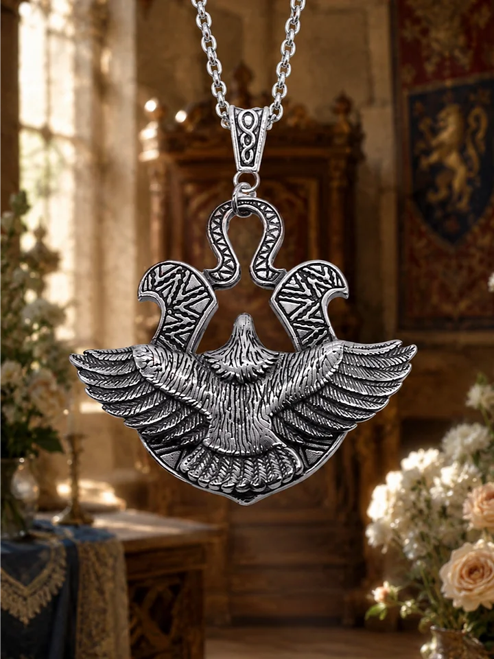The Armored Kingdom Imperial War Eagle Necklace-Battle Forged Detailing-Durable Metal Alloy product image (1)