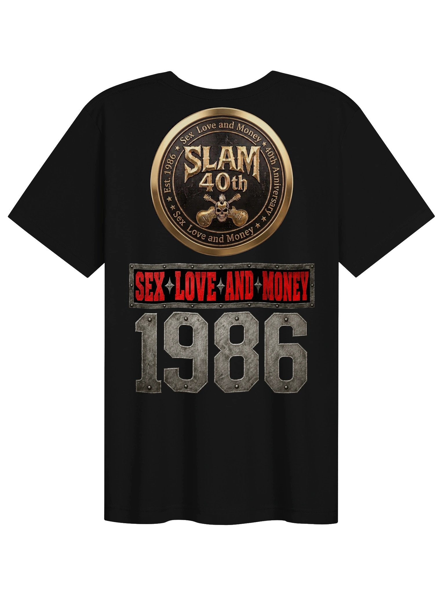 SLAM 40th Anniversary Skull & Guitars Tee product image (3)