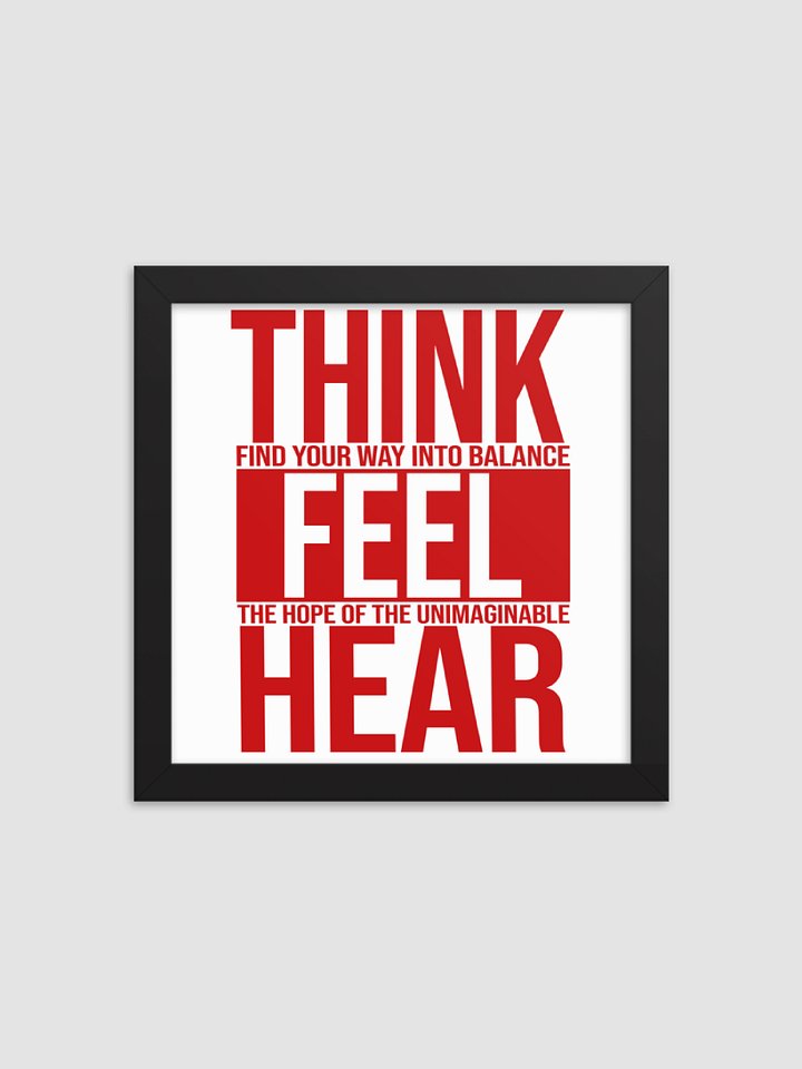 Chaos Theory 'Think Feel Hear' Poster product image (1)