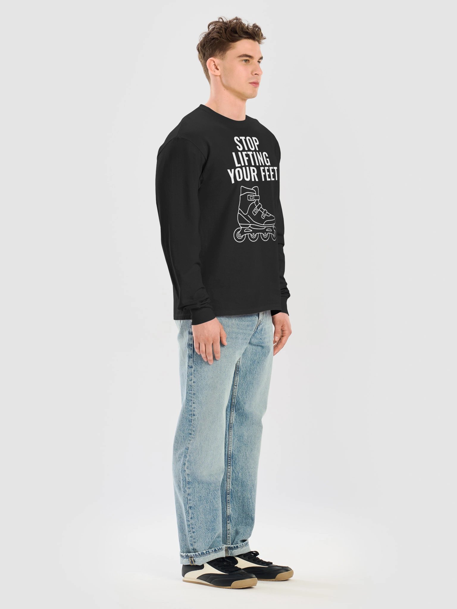 Stop Lifting Your Feet – Men’s Long Sleeve Shirt product image (7)