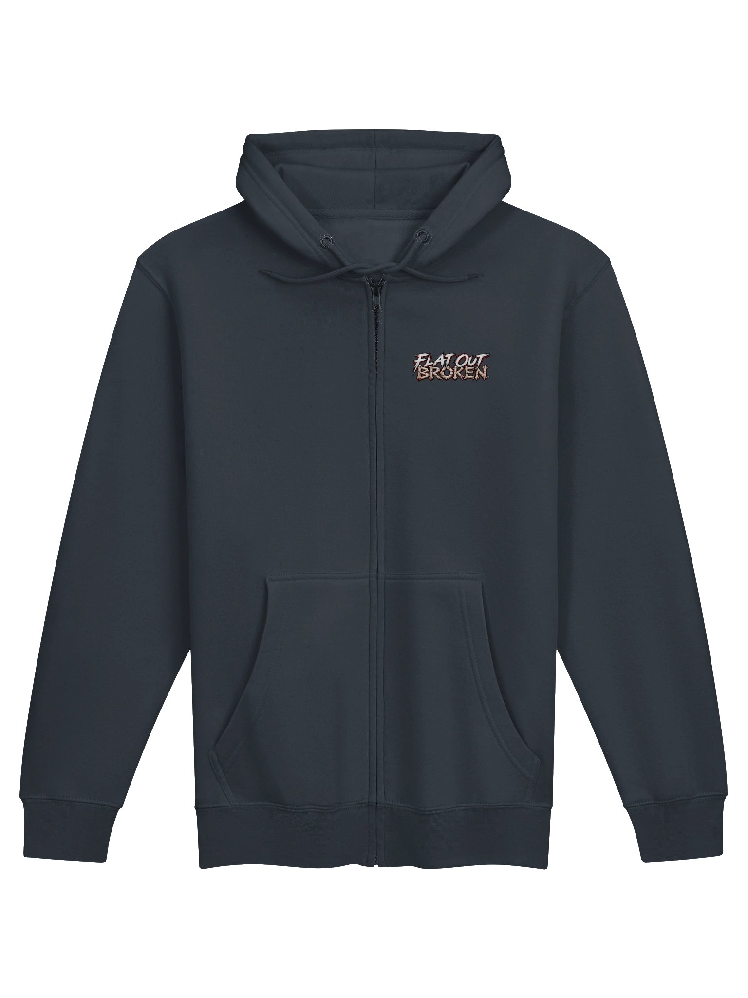 Bull Riding Hoodie — Mess With the Bull, Get the Horns Full-Zip Rodeo Hoodie | Flat Out Broken™ product image (2)