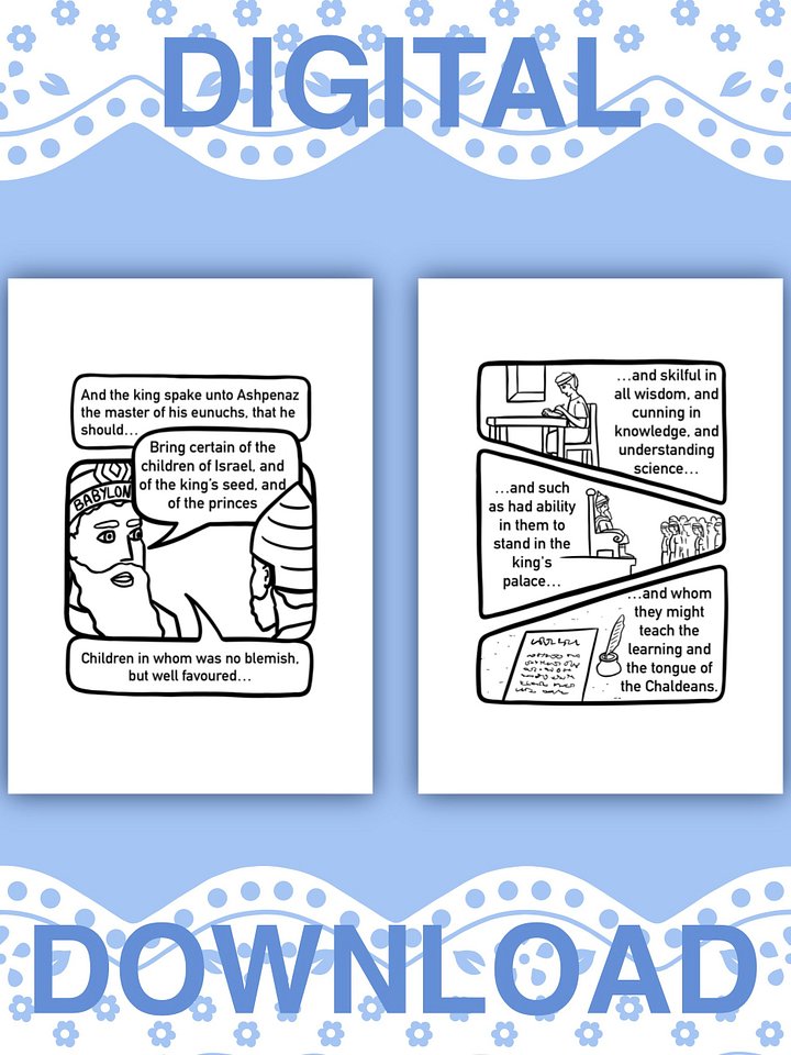 Daniel Chapter 1 Colouring Pages product image (2)
