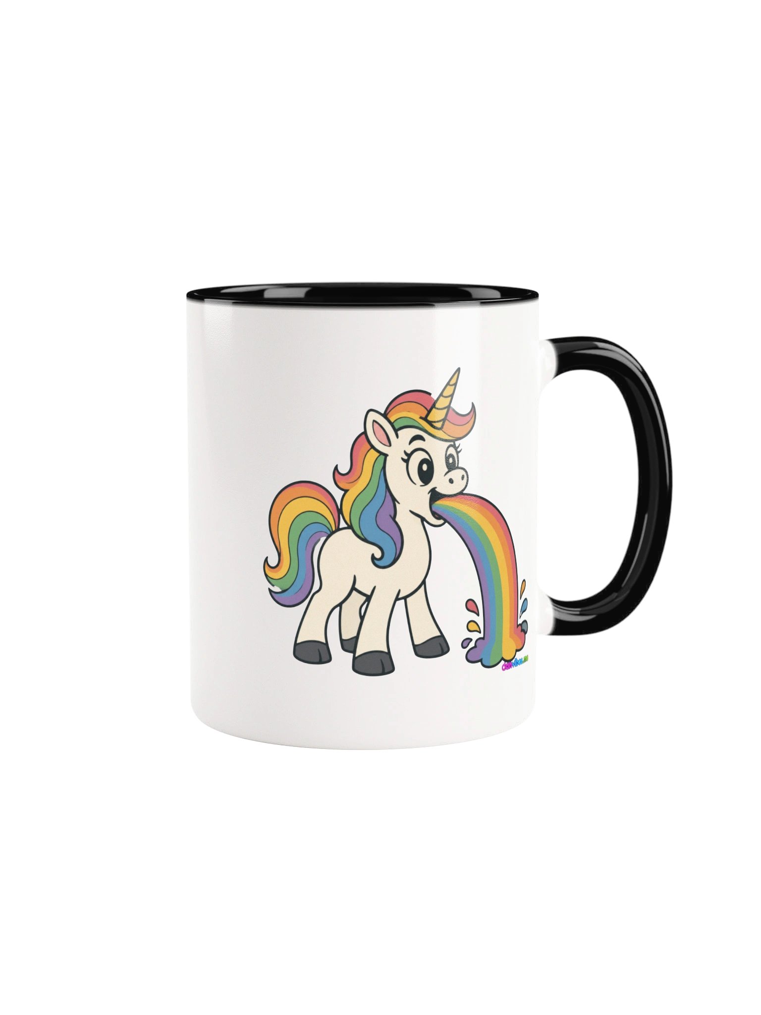 Puking Unicorn - Two Tone Coffee Mug product image (10)