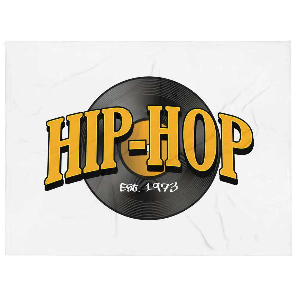 Hip-Hop 1973 - WHITE - Throw Blanket product image (1)