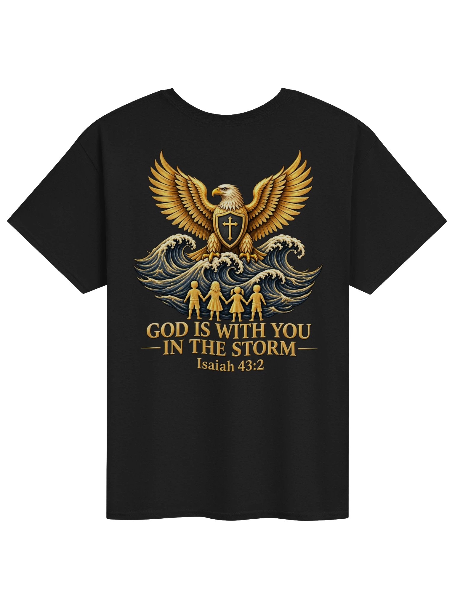 Golden Eagle T-Shirt — Isaiah 43:2 product image (4)