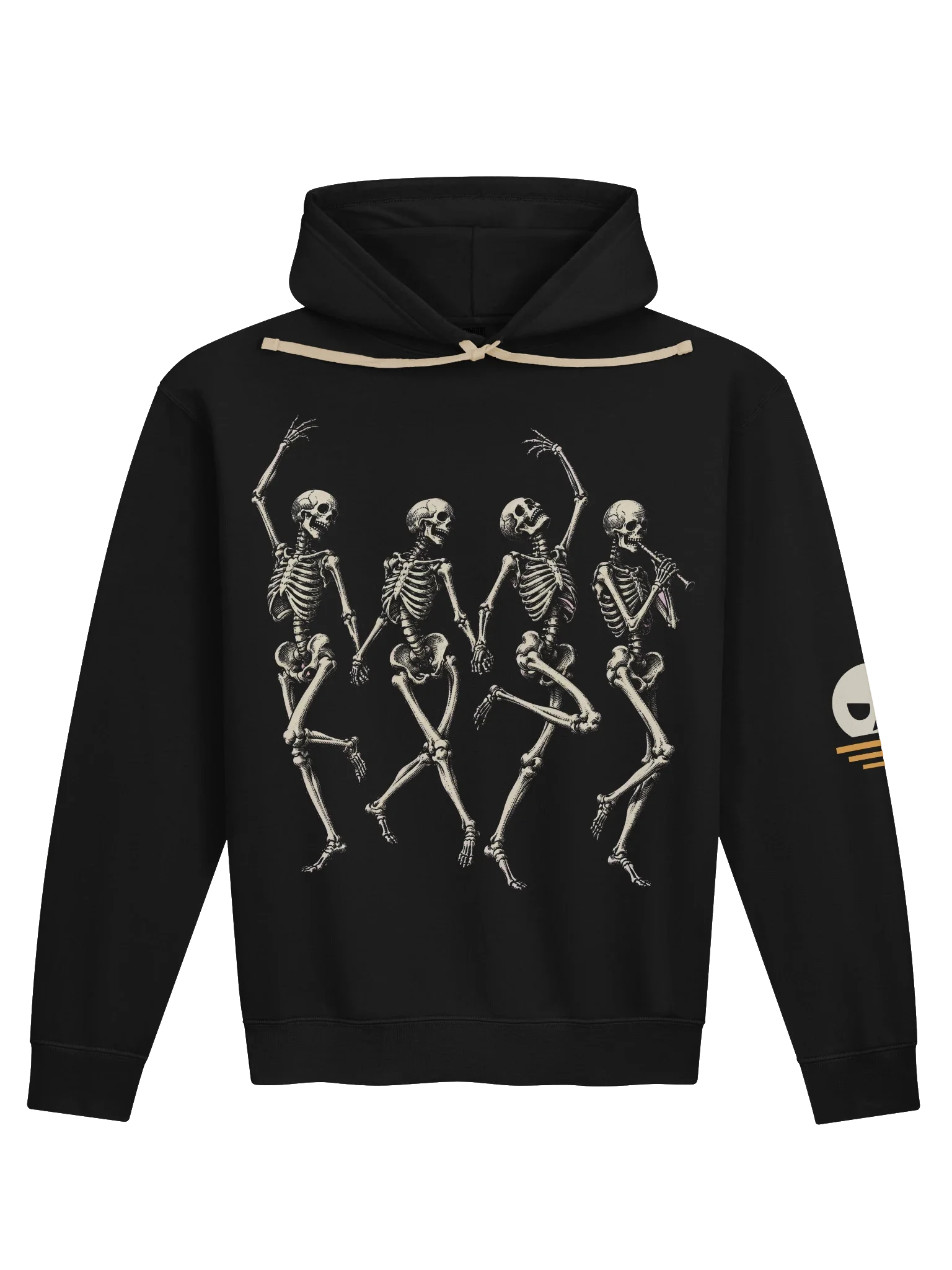 Danse Macabre Skeleton Hoodie, Black