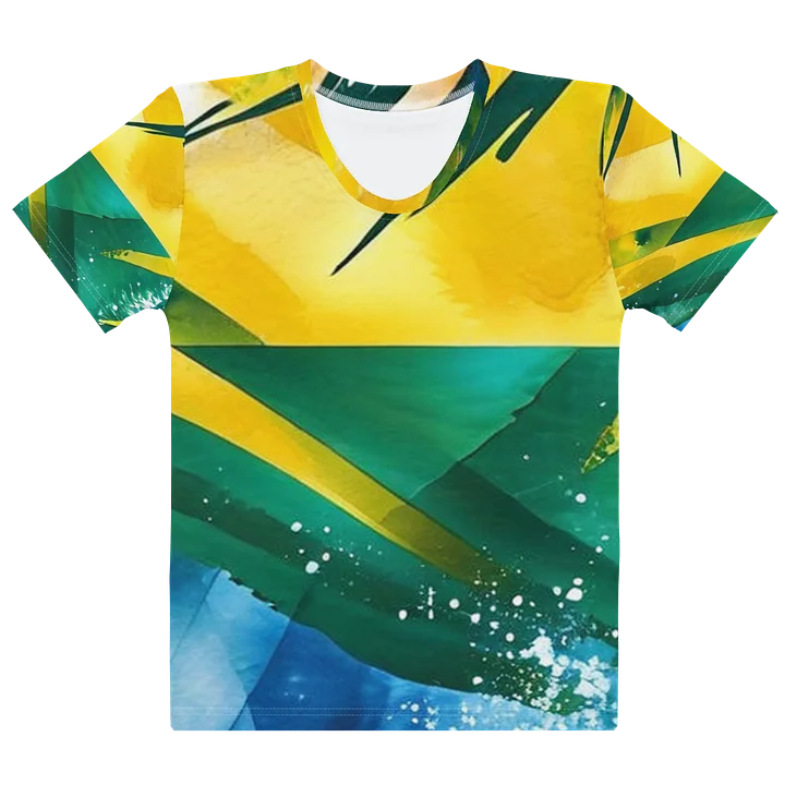 St. Vincent and the Grenadines - SVG Abstract Diplomat Print | Women’s Cotton Crew Neck T-Shirt product image (1)