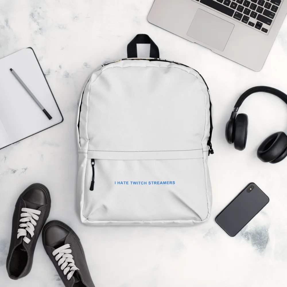 I hate twitch streamers backpack product image (5)
