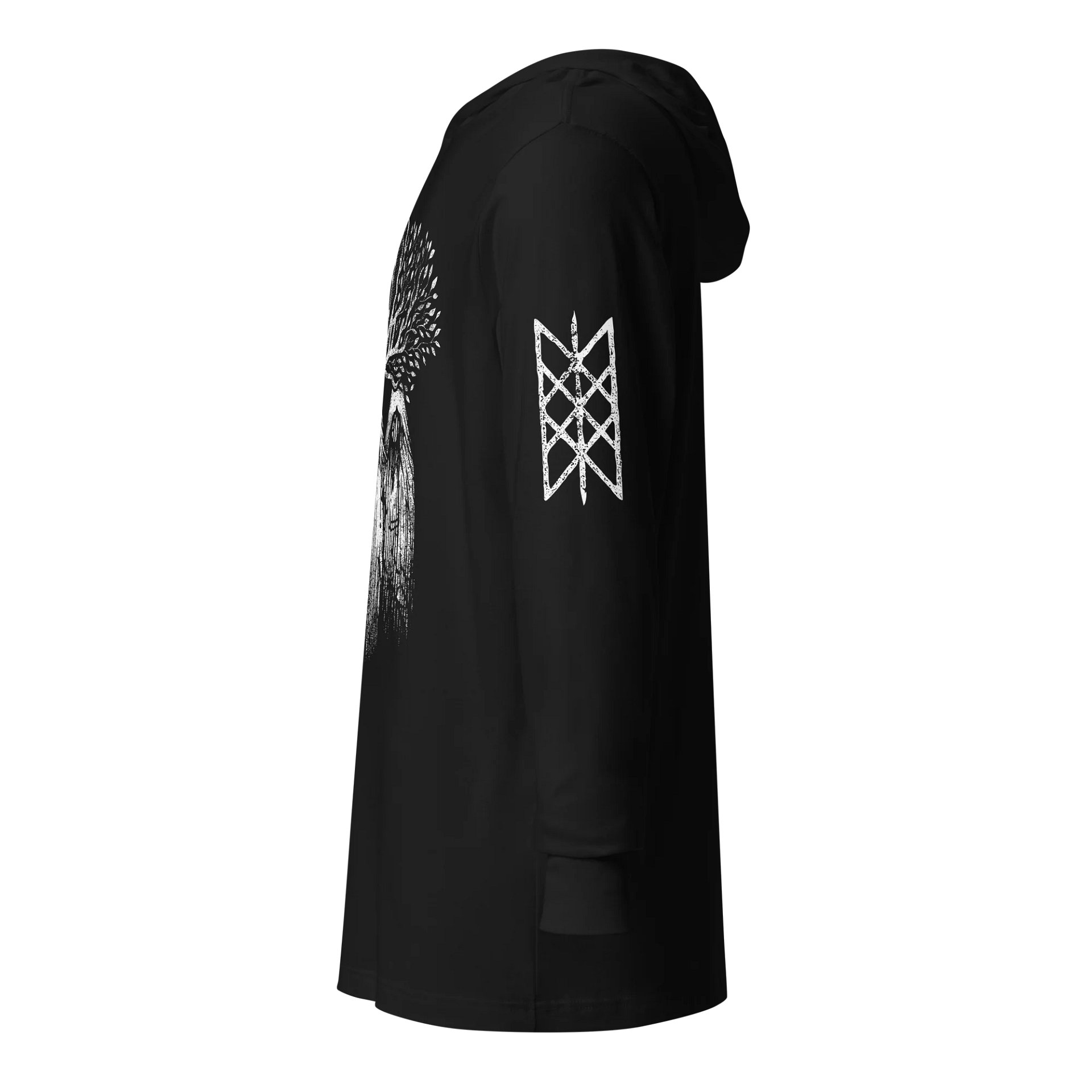 Weavers of Wyrd Hooded Long Sleeve Tee with Sleeve Prints product image (15)