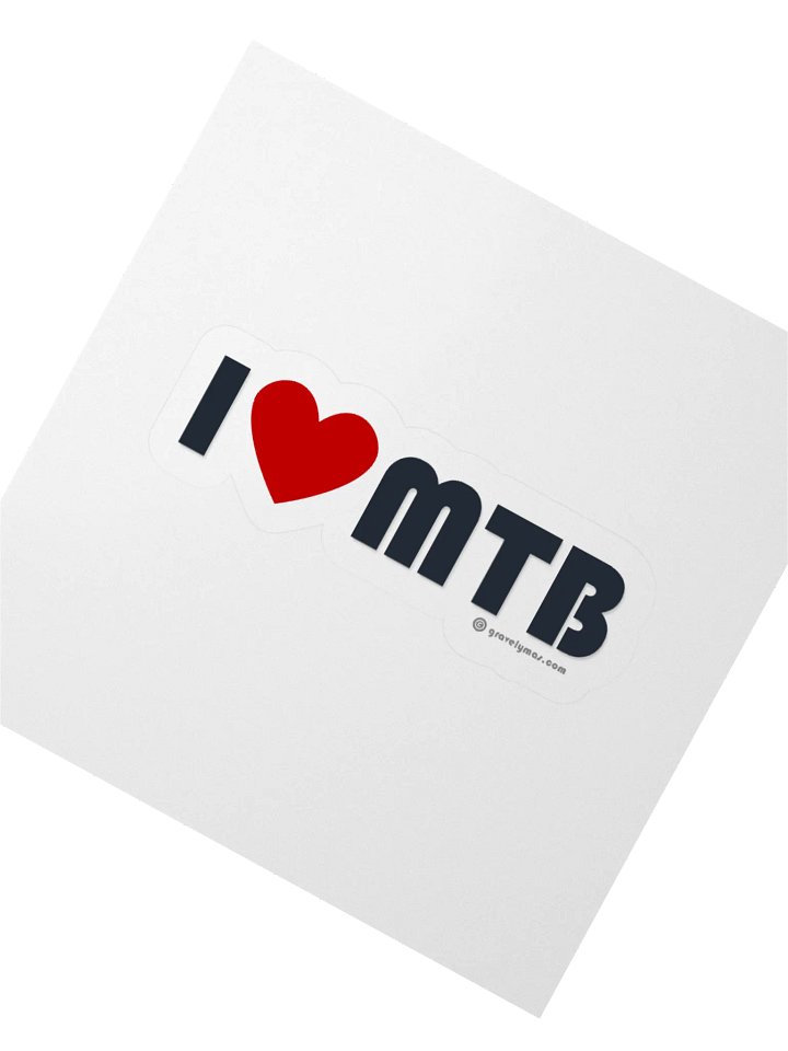 I Love MTB sticker product image (5)