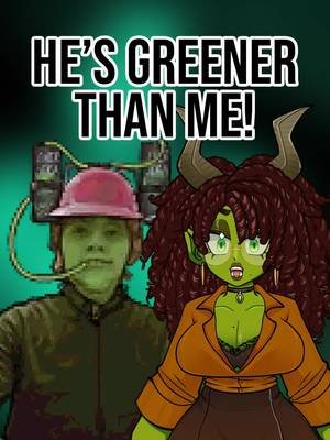 He's greener than me! #vtuber #vtuberen #streamclips #noimnotahuman