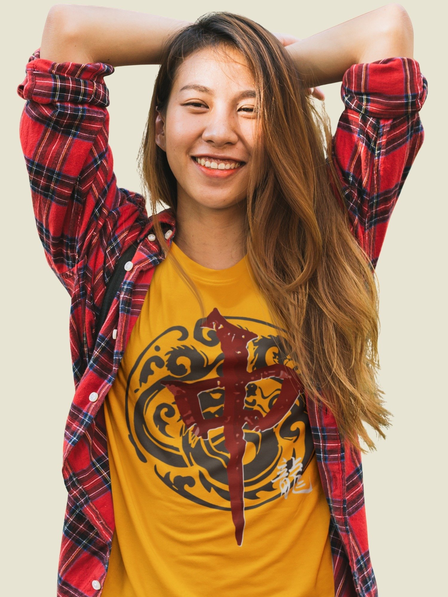 Red Dragon Mahjong Shirt, Board Gamer T-shirt, Gold product image (1)