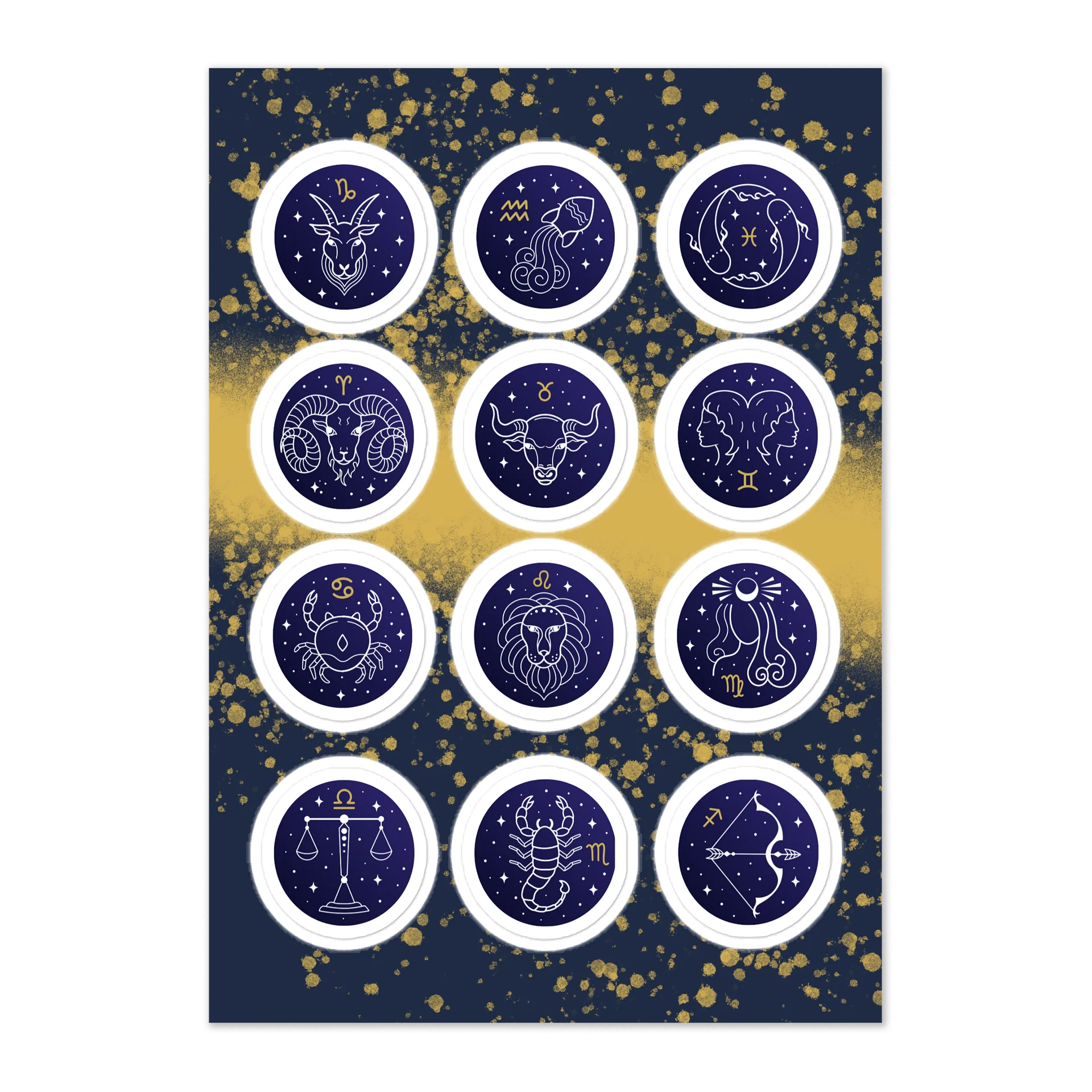 Zodiac Sticker Sheet (#2) product image (1)