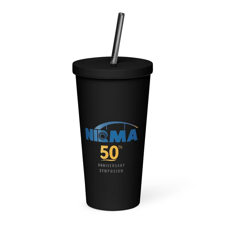 NIRMA 50th Anniversary Stainless Steel Tumbler with Straw – 20 oz product image (1)