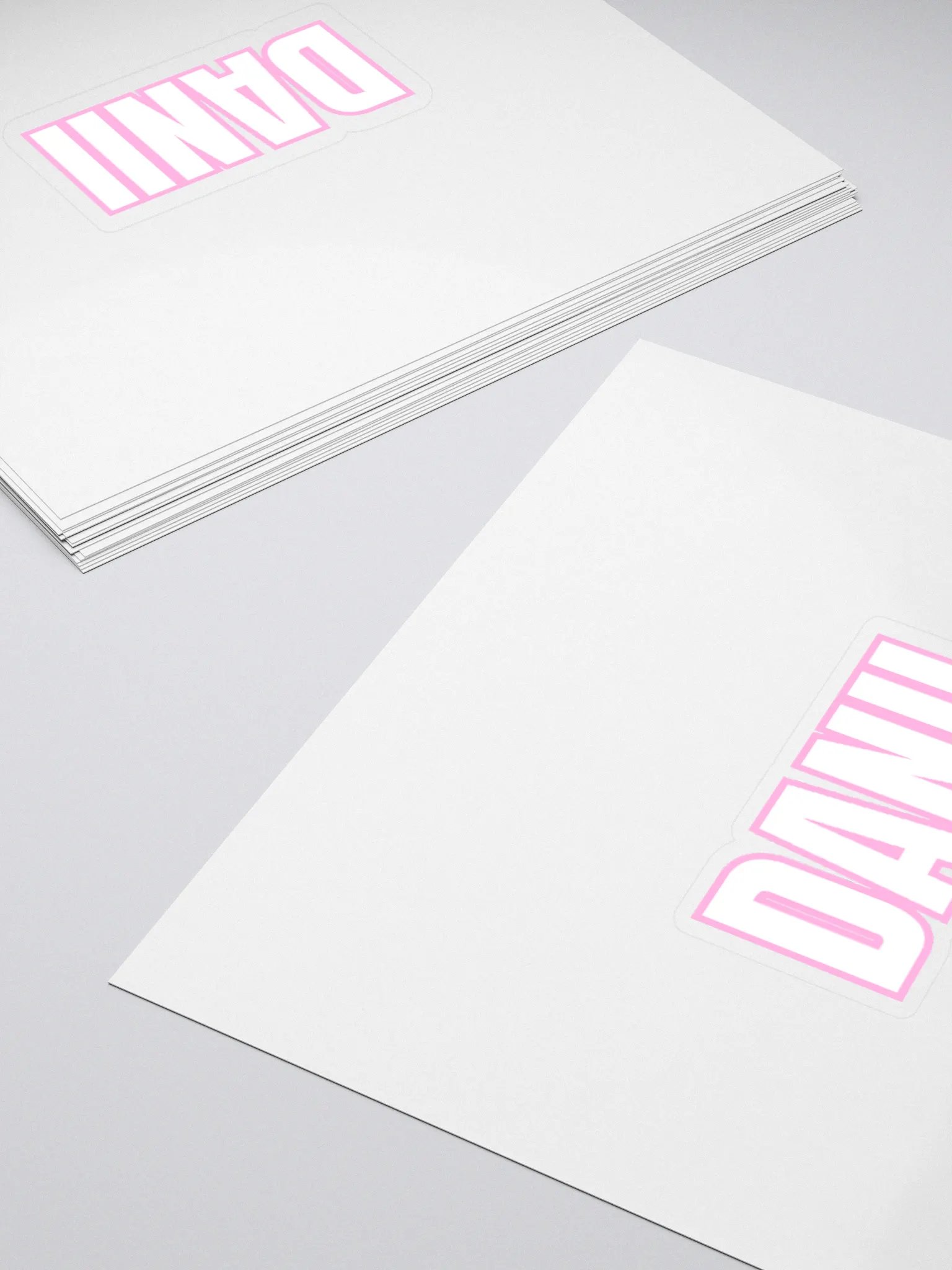 DANII WHITE PINK STICKER product image (14)