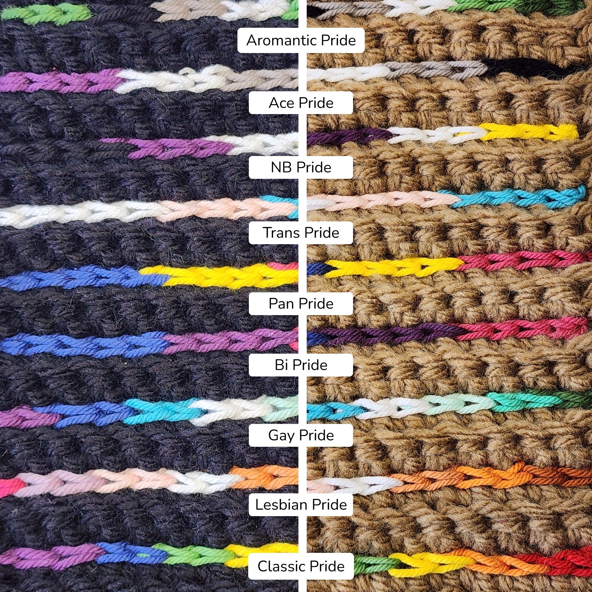 Crochet Cowl Scarf: Personalized Pride Colors, Acrylic Blend product image (10)