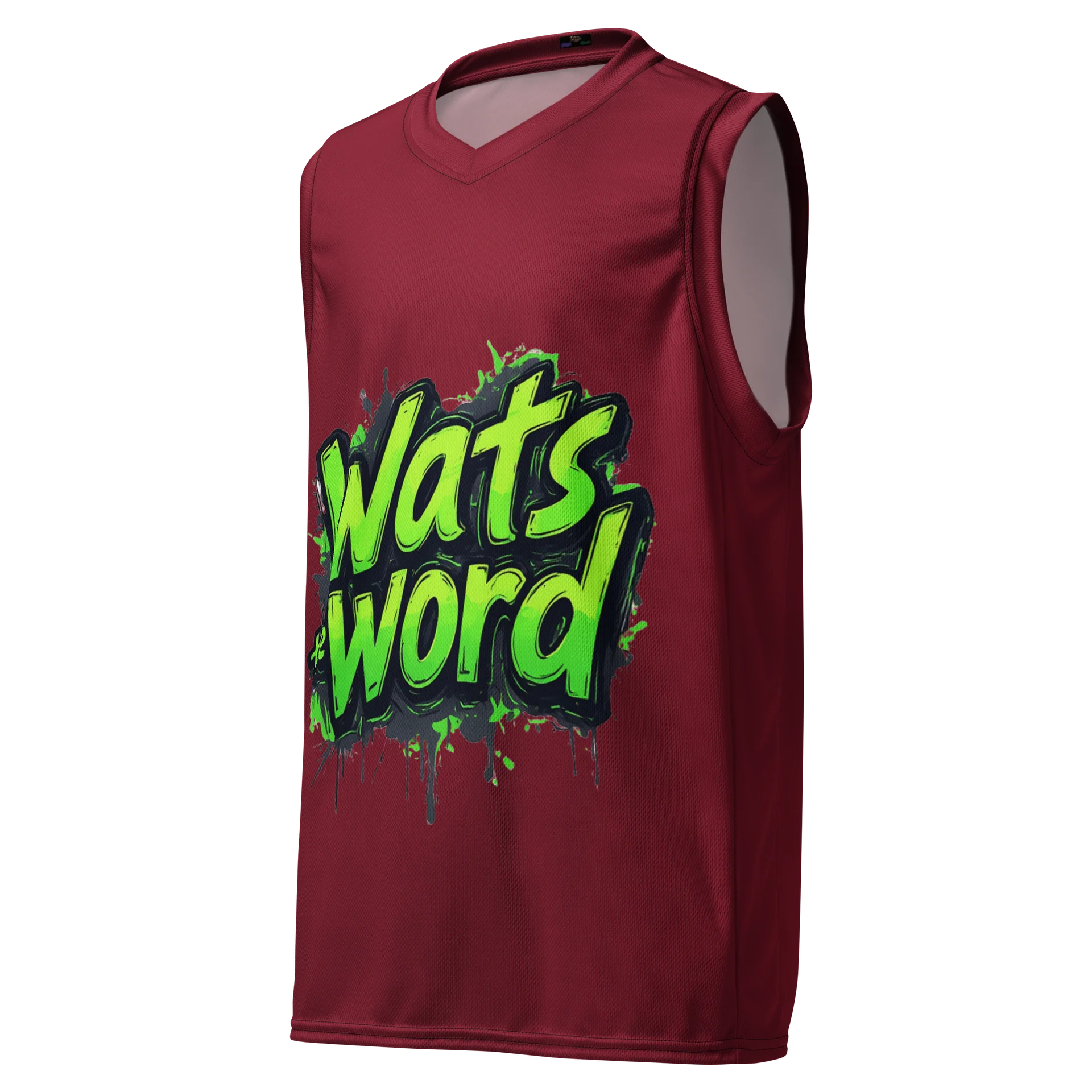 Graffiti What's The Word Unisex Basketball Jersey product image (1)