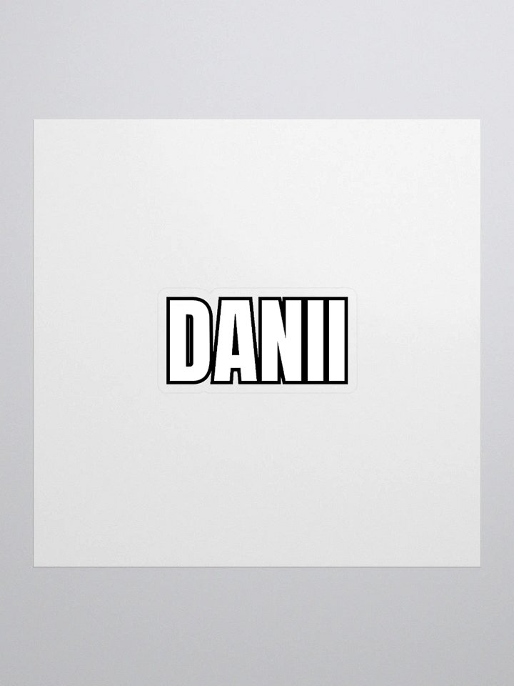 DANII WHITE BLACK STICKER product image (1)