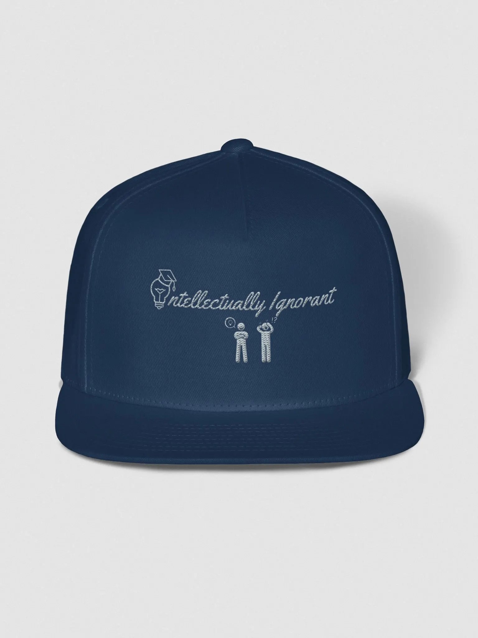Intellectually Ignorant Grey logo Snap back product image (1)