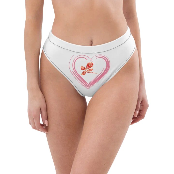 Golden Rose Heart All-Over Print Bikini Bottoms product image (2)