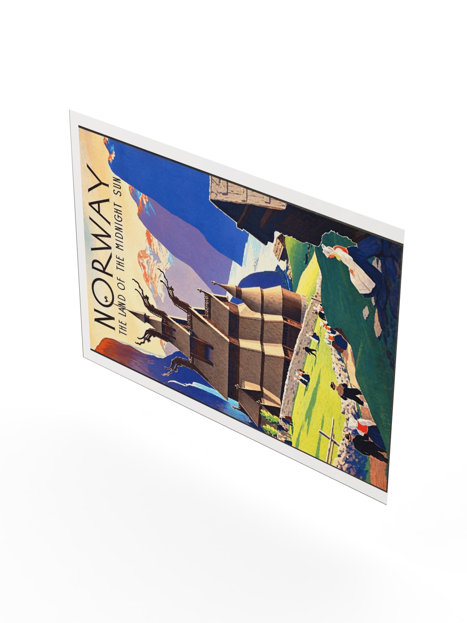 Norway Midnight Sun Vintage Travel Poster product image (50)