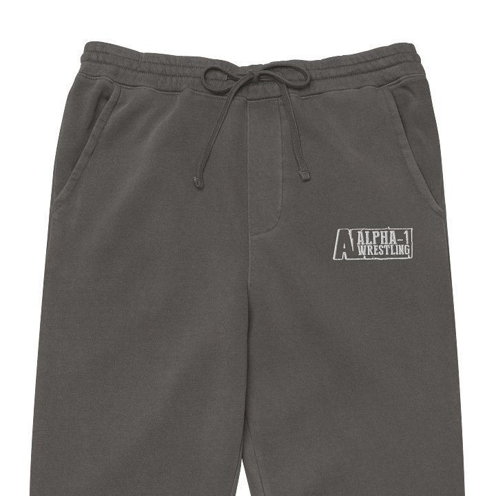 Embroidered Alpha-1 Wrestling Sweatpants product image (1)