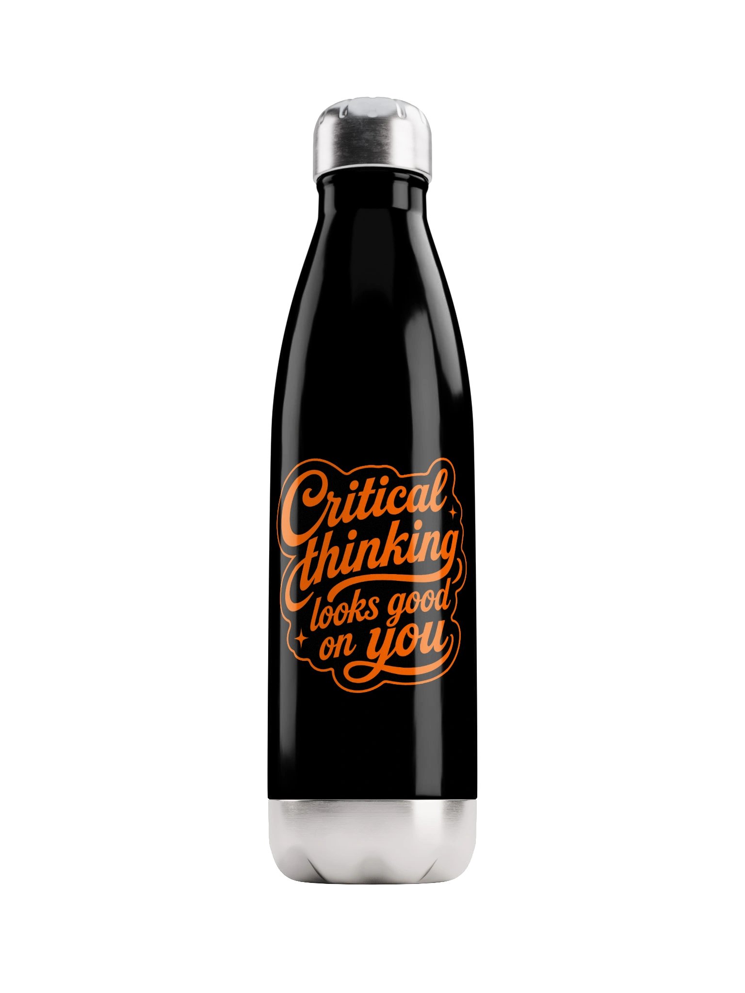 Critical Thinking Looks Good On You - Stainless Steel Water Bottle product image (1)